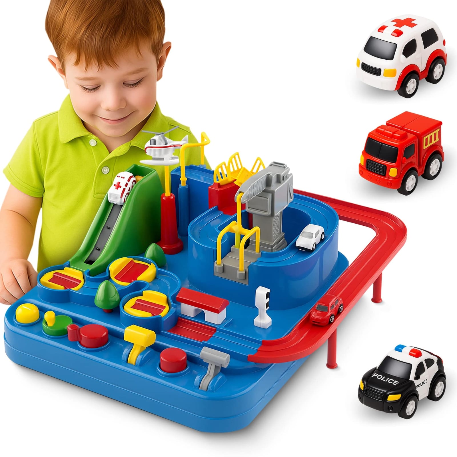 Baby City Rescue Adventure Track Car Toy