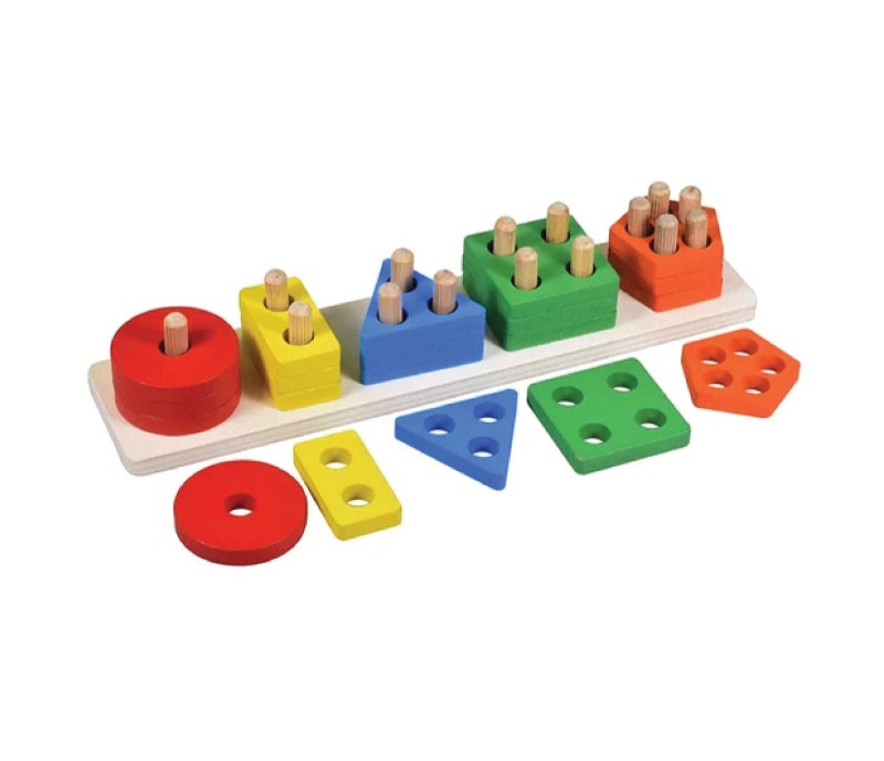 Shape Sorting and Stacking Puzzle