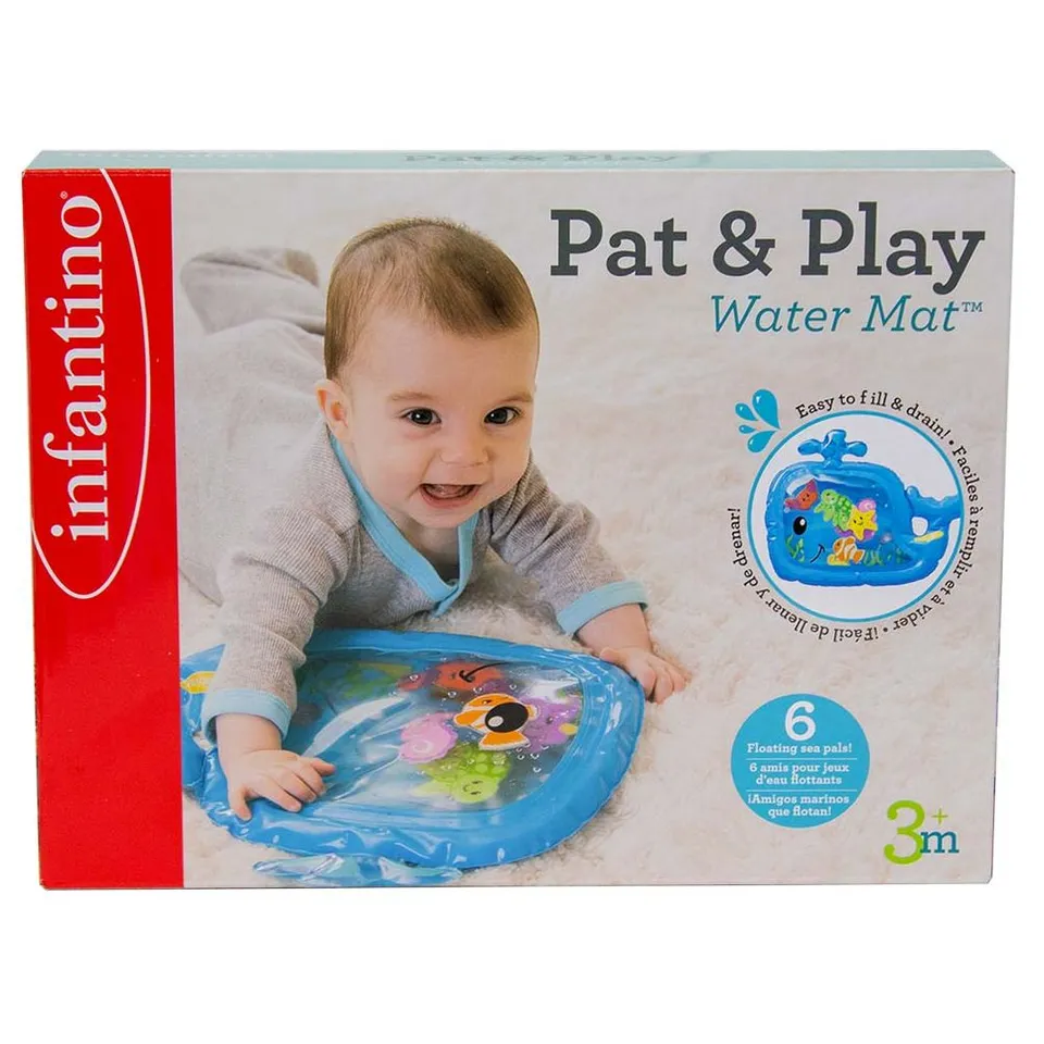 Infantino Sensory Whale Pat & Play Water Mat – Blue