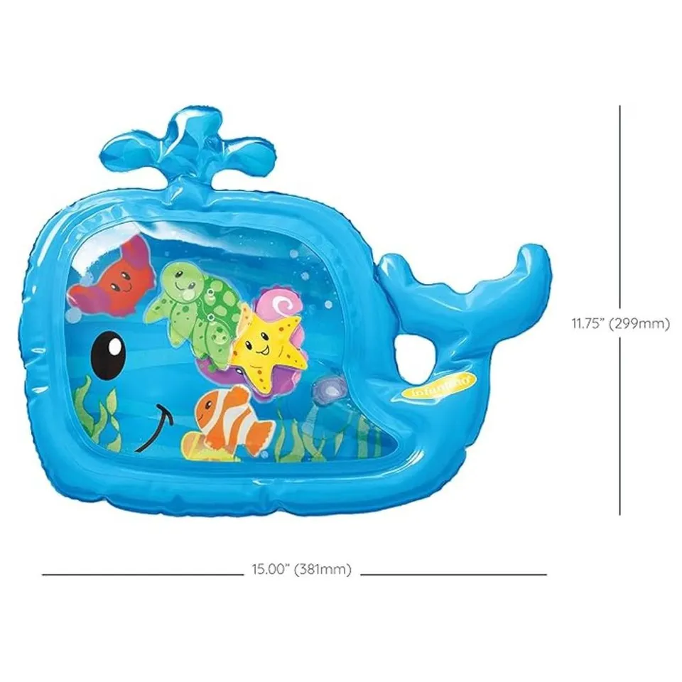Infantino Sensory Whale Pat & Play Water Mat – Blue