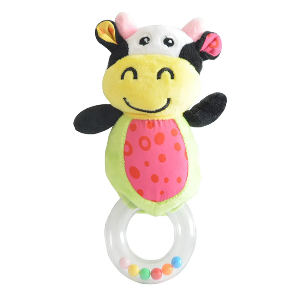 Baby Fabric Rattle Toy – Cow Design